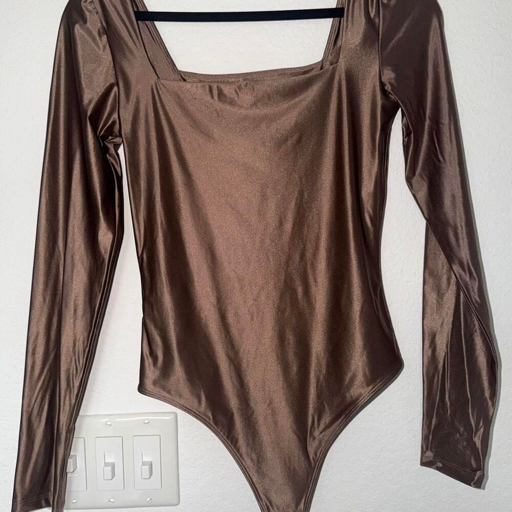 Babaton Women's Gold and Brown Bodysuit